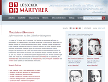 Tablet Screenshot of luebeckermaertyrer.de